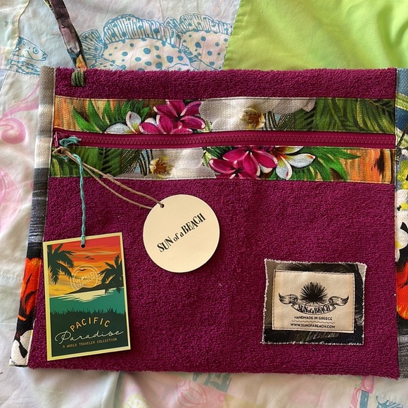 Sun of a beach waterproof pouch - Picture 1 of 8